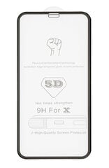 Защитное стекло 5D Full Glue для Apple iPhone 12 Pro Max, черное цена и информация | Защитные пленки для телефонов | pigu.lt