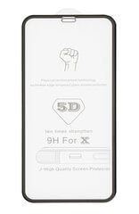 Защитное стекло 5D Full Glue Samsung Note 20, выгнутое без выреза, черное цена и информация | Защитные пленки для телефонов | pigu.lt