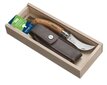 Opinelis grybavimo peilis ąžuoline rankena su dėklu ir dėžute цена и информация | Turistiniai peiliai, daugiafunkciniai įrankiai | pigu.lt