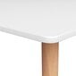 Baro stalas vidaXL, baltos spalvos, 120x60x105cm kaina ir informacija | Virtuvės ir valgomojo stalai, staliukai | pigu.lt