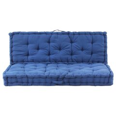 Grindų/paletės pagalvėlės, 2 vnt., mėlynos цена и информация | Подушки, наволочки, чехлы | pigu.lt