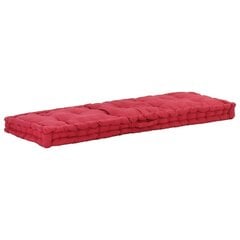 Paletės/grindų pagalvėlė, 120x40x7 cm, raudona kaina ir informacija | Pagalvės, užvalkalai, apsaugos | pigu.lt