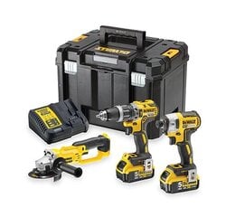 Бесщеточная аккумуляторная дрель ударного действия DeWalt 18V DCK383P2T, 18Вт/5,0Ач цена и информация | Механические инструменты | pigu.lt