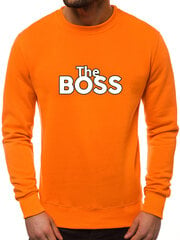 Džemperis vyrams The boss, oranžinis kaina ir informacija | Džemperiai vyrams | pigu.lt
