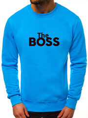 Свитер мужской The Boss, голубой цена и информация | Мужские толстовки | pigu.lt