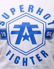 Мужская белая футболка с коротким рукавом "Superhot" цена и информация | Мужские футболки | pigu.lt