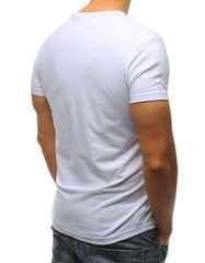 Мужская белая футболка "Never" цена и информация | Мужские футболки | pigu.lt