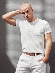 Vyriški baltos spalvos marškinėliai "Solo" kaina ir informacija | Vyriški marškinėliai | pigu.lt