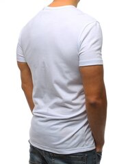 Vyriški baltos spalvos marškinėliai "Spirit" kaina ir informacija | Vyriški marškinėliai | pigu.lt
