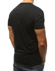 Мужская черная футболка Never цена и информация | Мужские футболки | pigu.lt