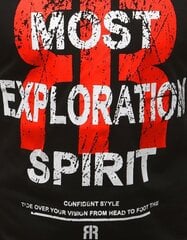 Vyriški juodos spalvos marškinėliai "Spirit" kaina ir informacija | Vyriški marškinėliai | pigu.lt