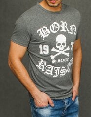 Vyriški pilki marškinėliai "Based" kaina ir informacija | Vyriški marškinėliai | pigu.lt