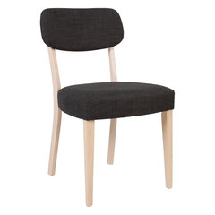 2-jų kėdžių komplektas Home4You Adora, pilkas kaina ir informacija | Virtuvės ir valgomojo kėdės | pigu.lt