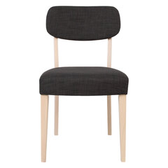 2-jų kėdžių komplektas Home4You Adora, pilkas kaina ir informacija | Virtuvės ir valgomojo kėdės | pigu.lt