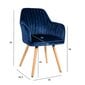 Kėdė Ariel, mėlyna kaina ir informacija | Virtuvės ir valgomojo kėdės | pigu.lt