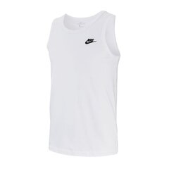 Мужская спортивная футболка Nike NSW Club Tank M BQ1260-100, 49328 цена и информация | Мужская спортивная одежда | pigu.lt