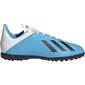 Futbolo bateliai Adidas X 19.4 TF Jr F35347, mėlyni цена и информация | Futbolo bateliai | pigu.lt