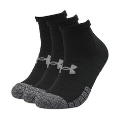 Носки для мужчин Under Armor Heatger Locut Socks 1346753-001, черные цена и информация | Sportinis kostiumas moterims Kinga, veliūrinis | pigu.lt