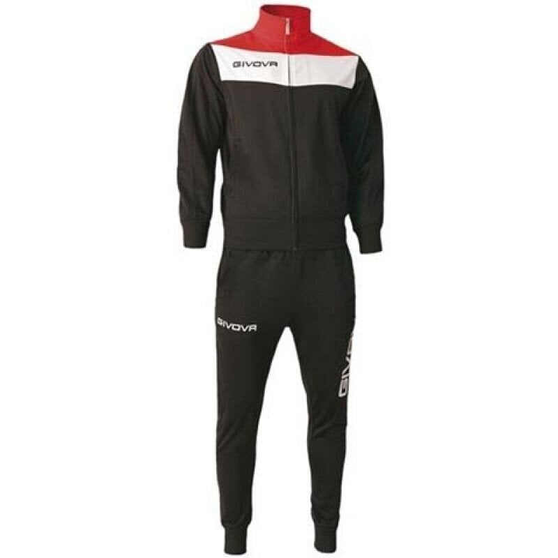 Sportinis kostiumas vyrams Givova Tuta Campo TR024 1012, juodas цена и информация | Sportinė apranga vyrams | pigu.lt