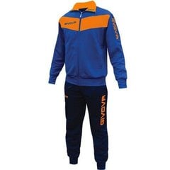 Спортивный костюм Givova Tuta Visa Fluo TR018F 0228, синий цена и информация | Мужская спортивная одежда | pigu.lt