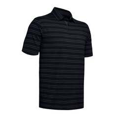 Sportiniai marškinėliai vyrams Polo Under Armour Charged Cotton Scramble Stripe M 1323455-002, juoda kaina ir informacija | Sportinė apranga vyrams | pigu.lt