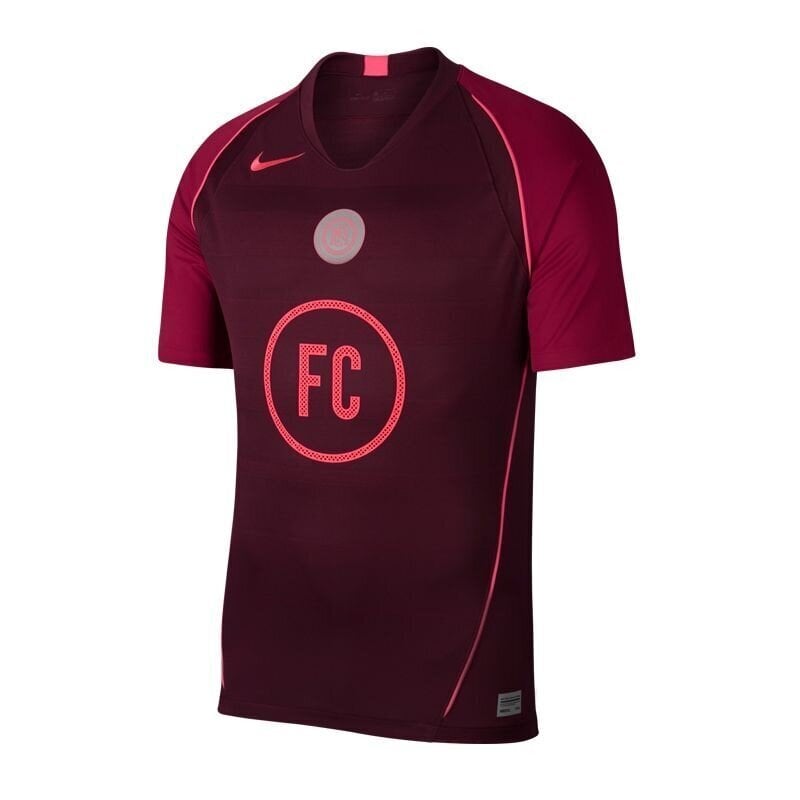 Nike vyriški sportiniai marškinėliai FC Home SS M AT6017-681, 51363, raudoni kaina ir informacija | Sportinė apranga vyrams | pigu.lt