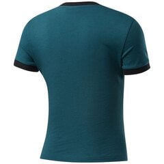 Sportiniai marškinėliai moterims Reebok Training Essentials Linear Logo Slim W FK6679, 51389, žali kaina ir informacija | Sportinė apranga moterims | pigu.lt