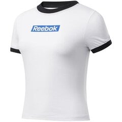 Спортивная футболка женская Reebok Training Essentials Linear Logo Tee W FK6680, белая цена и информация | Спортивная одежда для женщин | pigu.lt