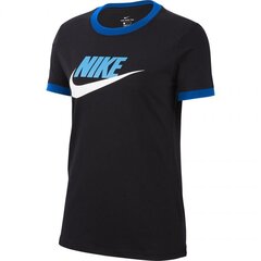 Sportiniai marškinėliai moterims Nike W Tee Futura Ringe W CI9374-010 (51740) kaina ir informacija | Sportinė apranga moterims | pigu.lt