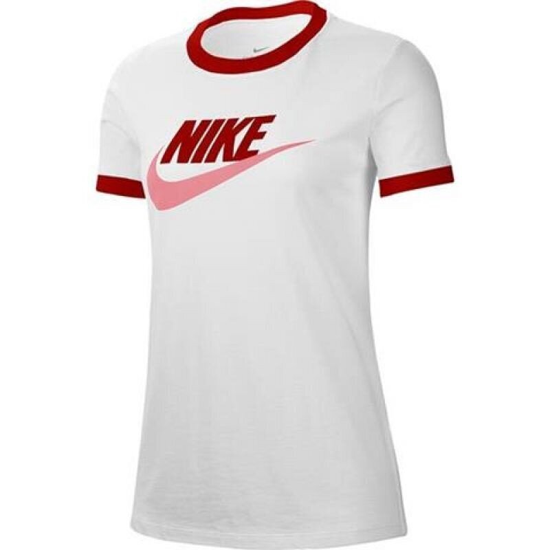 Sportiniai marškinėliai moterims Nike Tee Futura Ringe, balti CI9374-101 kaina ir informacija | Sportinė apranga moterims | pigu.lt