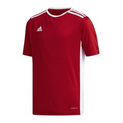 Футболка для мальчиков Adidas Entrada 18 Jr CF1050, красная цена и информация | Рубашки для мальчиков | pigu.lt