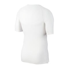 Nike vyriški sportiniai marškinėliai Pro Short-Sleeve M BV5631-100, 52025, balti kaina ir informacija | Sportinė apranga vyrams | pigu.lt
