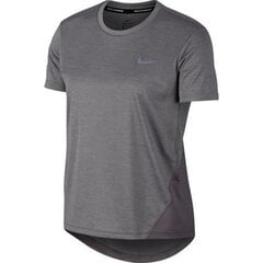 Nike спортивная футболка женская Miler Top SS W AJ8121-056 спортивная футболка, 52032, серая цена и информация | Спортивная одежда для женщин | pigu.lt