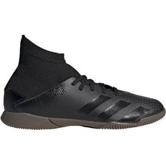 Бутсы футбольные Adidas Predator 20.3 IN JR EF1955, чёрные цена и информация | Футбольные бутсы | pigu.lt