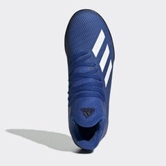 Бутсы футбольные для мальчиков adidas X 19.3 TF J EG7172 синие цена и информация | Футбольные бутсы | pigu.lt