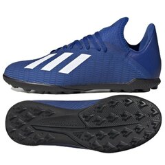 Бутсы футбольные для мальчиков adidas X 19.3 TF J EG7172 синие цена и информация | Футбольные бутсы | pigu.lt