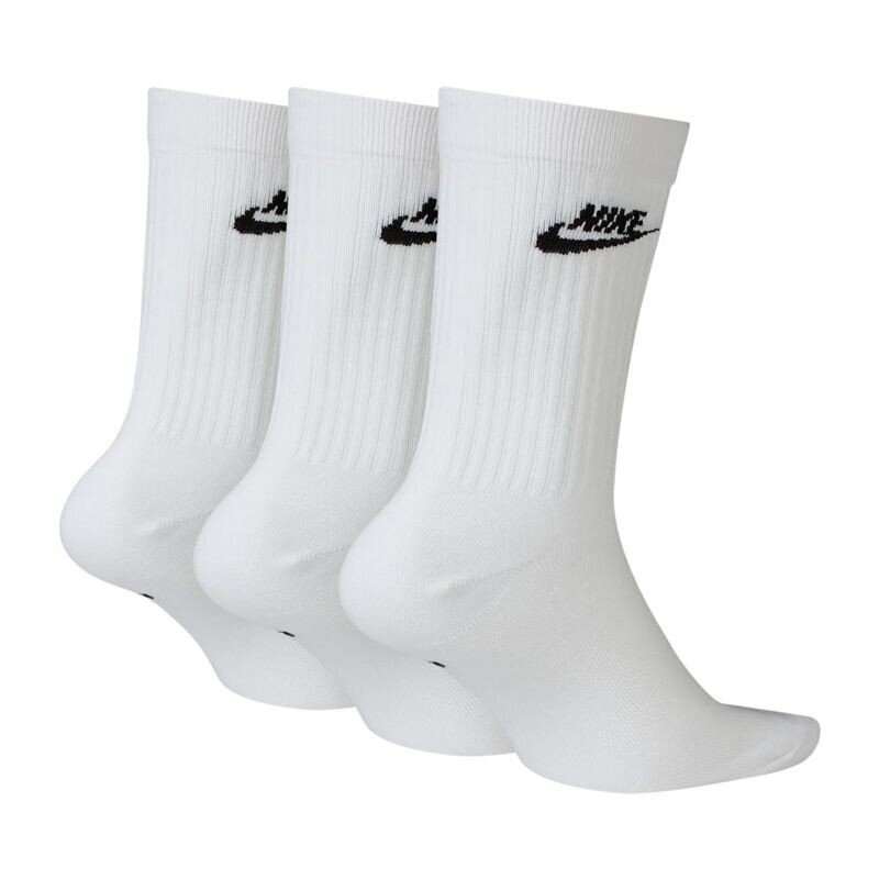 Sportinės kojinės Nike NSW Everyday Crew 3Pak, baltos, 39-42 kaina | pigu.lt