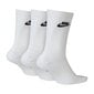 Sportinės kojinės Nike NSW Everyday Crew 3Pak, baltos цена и информация | Vyriškos kojinės | pigu.lt