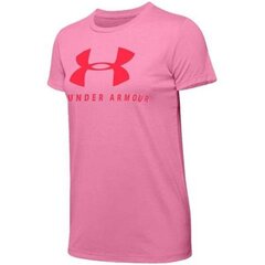 Футболка спортивная женская Under Armour Graphic Sportstyle Classic Crew W 1346844-691, 52826, розовая цена и информация | Спортивная одежда для женщин | pigu.lt