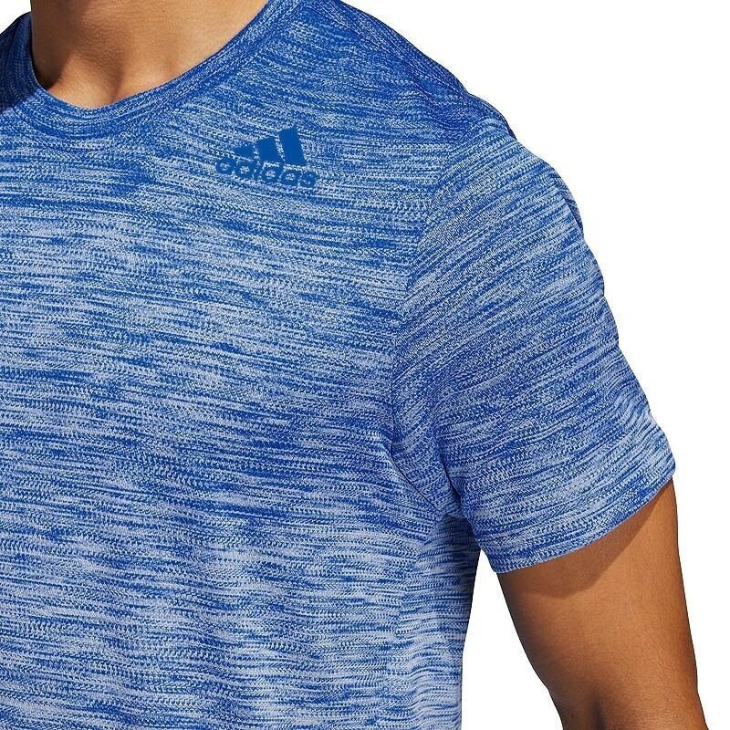 Sportiniai marškinėliai vyrams, adidas Tech Gradient Tee M FL4368 mėlyna цена и информация | Sportinė apranga vyrams | pigu.lt