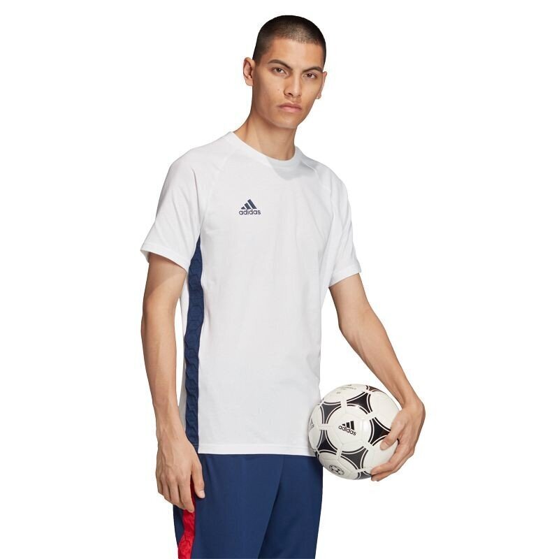 Sportiniai marškinėliai vyrams, adidas Tan Tape M FM0854 balta kaina ir informacija | Sportinė apranga vyrams | pigu.lt