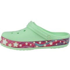 Шлепанцы для девочек Crocs Fun Lab Unicorn Band Clog, зеленые 206270-3TI цена и информация | Детские тапочки, домашняя обувь | pigu.lt