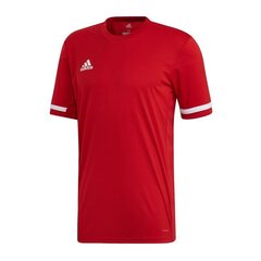 Футболка спортивная мужская adidas Team 19 M DX7242 красная цена и информация | Мужская спортивная одежда | pigu.lt