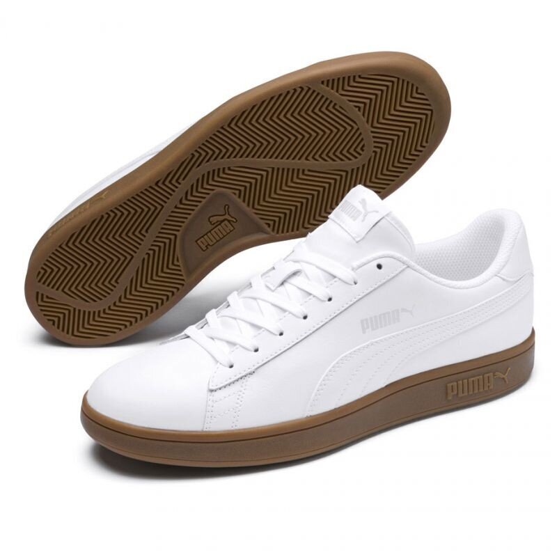 Kedai vyrams Puma Smash v2 LM 365215 13 white, balta kaina ir informacija | Kedai vyrams | pigu.lt