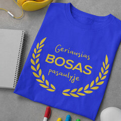 Футболка "Лучший босс в мире" цена и информация | Оригинальные футболки | pigu.lt