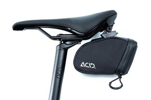 Dviračio krepšys ACID Click S, kabinamas po sėdyne, juodas kaina ir informacija | Krepšiai, telefonų laikikliai | pigu.lt