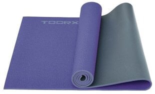 Kilimėlis jogai Toorx MAT177 173x60x0,6 cm, violetinis/pilkas kaina ir informacija | Kilimėliai sportui | pigu.lt