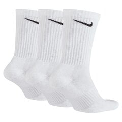 Nike sokid EVERYDAY CSH CRW 3 pk, valge kaina ir informacija | Moteriškos kojinės | pigu.lt