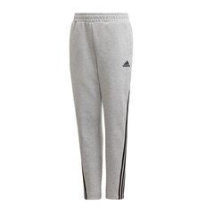 Sportinės kelnės vaikams Adidas 3-Stripes Tapered Jr GE0667, 60641, pilkos kaina ir informacija | Kelnės berniukams | pigu.lt