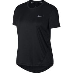 Женская футболка Nike Miler Top SS, черная цена и информация | Спортивная одежда для женщин | pigu.lt